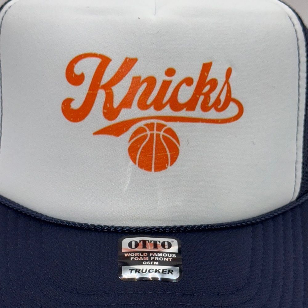 Knicks  Trucker Hat - Navy and White - Picture 2 of 6